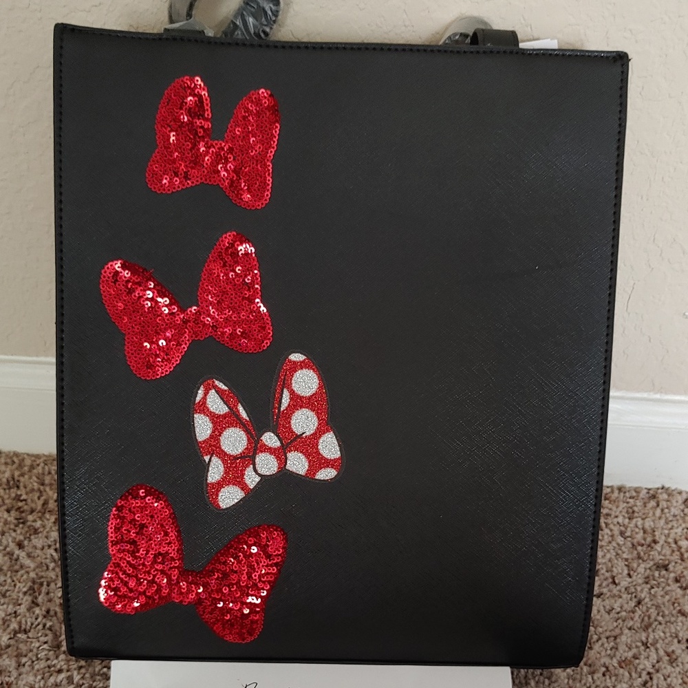 NWT Disney Parks Minnie Mouse Sequined Bow Purse